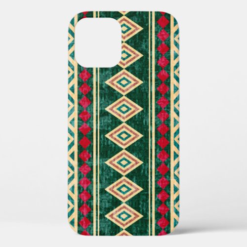Abstract Geometric African Style Pattern iPhone 12 Case