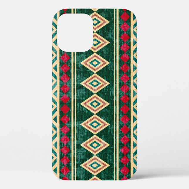 Abstract Geometric African Style Pattern Case-Mate iPhone Case (Back)