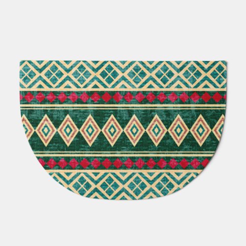 Abstract Geometric African Style Pattern Doormat