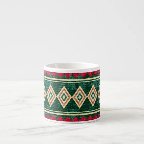 Abstract Geometric African Style Pattern Espresso Cup