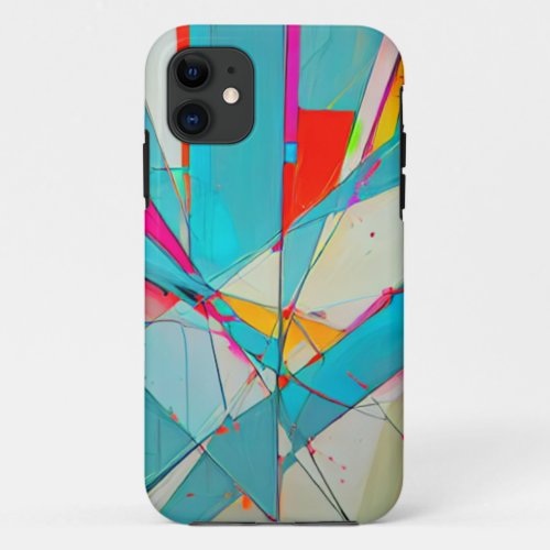 Abstract Geometric Art iPhone 11 Case