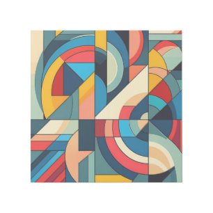 Abstract Geometric Art – Color Grid Composition