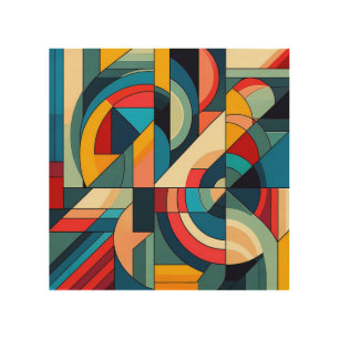 Abstract Geometric Art – Color Grid Composition