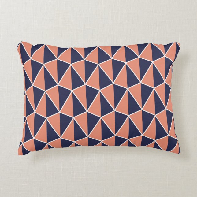 Abstract Geometric: Art Deco Seamless Accent Pillow (Front)