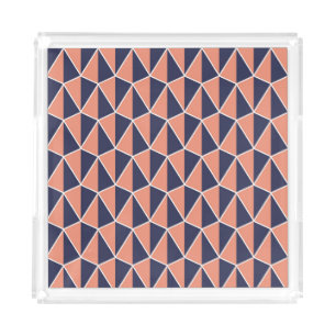 Abstract Geometric: Art Deco Seamless Acrylic Tray