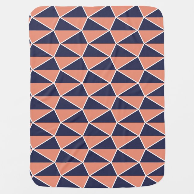 Abstract Geometric: Art Deco Seamless Baby Blanket (Front)