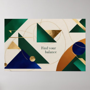 Abstract Geometric Art Modern poster minimalist