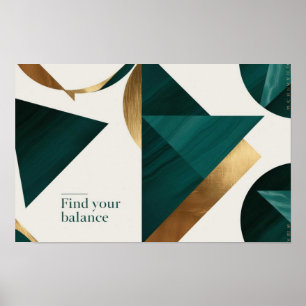 Abstract Geometric Art Modern poster minimalist