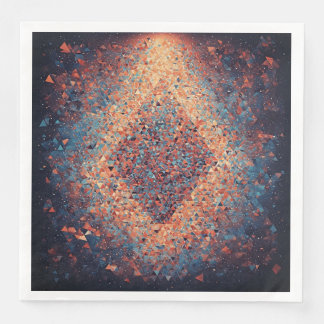 Abstract Geometric Art Print Paper Dinner Napkins