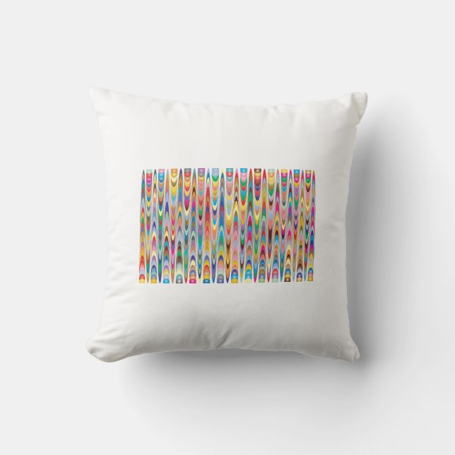 abstract geometric art throw pillow (Front)