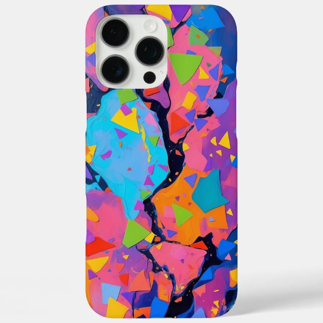 Abstract Geometric Art – Vibrant Color Case-Mate iPhone Case (Back)