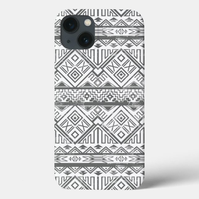 Abstract Geometric Aztec Pattern 2 Case-Mate iPhone Case (Back)