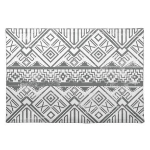 Abstract Geometric Aztec Pattern 2 Cloth Placemat