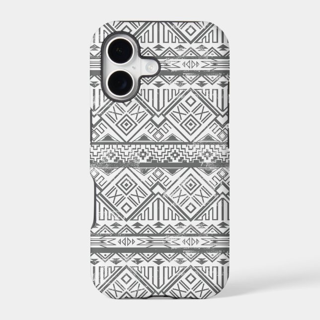 Abstract Geometric Aztec Pattern 2 Iphone Case (Back)