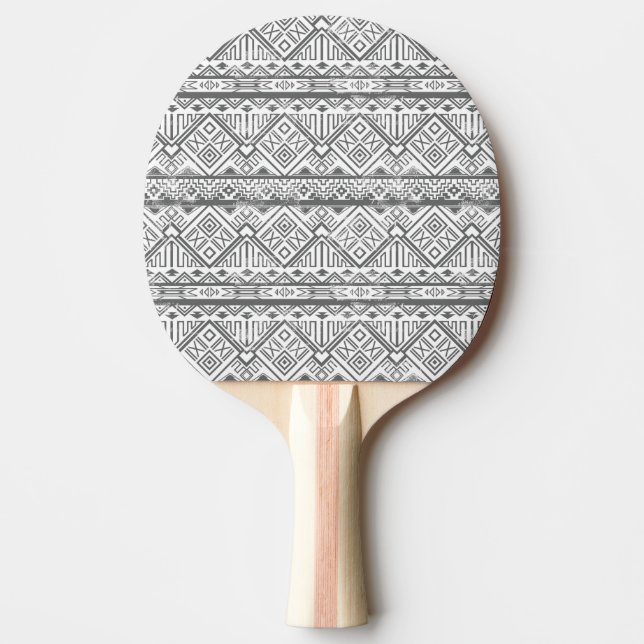 Abstract Geometric Aztec Pattern 2 Ping-Pong Paddle (Front)