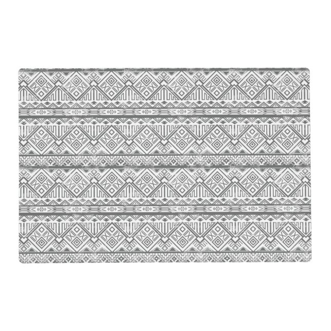 Abstract Geometric Aztec Pattern 2 Placemat (Front)
