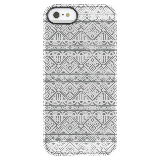 Abstract Geometric Aztec Pattern 2 Uncommon iPhone Case (Back)
