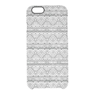 Abstract Geometric Aztec Pattern 2 Clear iPhone 6/6S Case