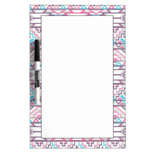 Abstract Geometric Aztec Pattern 3 Dry Erase Board