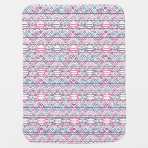 Abstract Geometric Aztec Pattern 3 Stroller Blanket