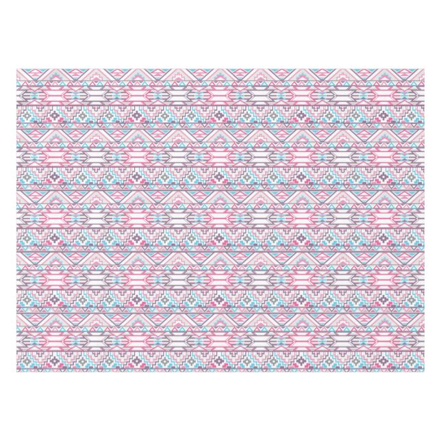 Abstract Geometric Aztec Pattern 3 Tablecloth (Front (Horizontal))