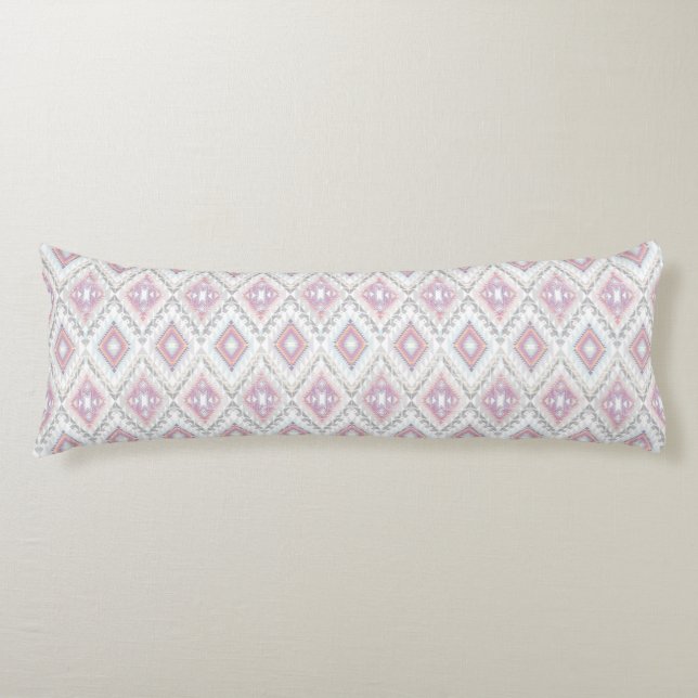 Abstract Geometric Aztec Pattern Body Pillow (Front)