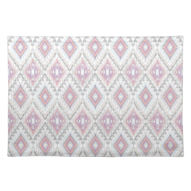 Abstract Geometric Aztec Pattern Cloth Placemat (Front)