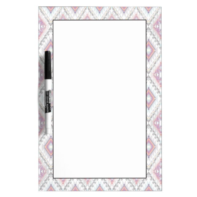 Abstract Geometric Aztec Pattern Dry-Erase Board (Front)