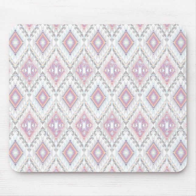 Abstract Geometric Aztec Pattern Mouse Pad (Front)