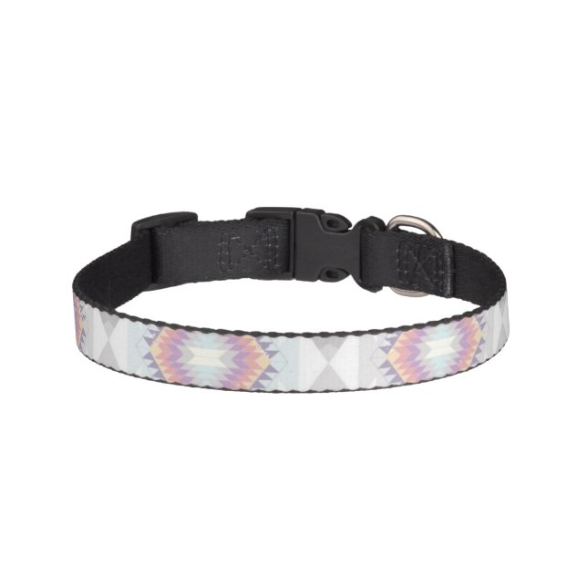 Abstract Geometric Aztec Pattern Pet Collar (Front)