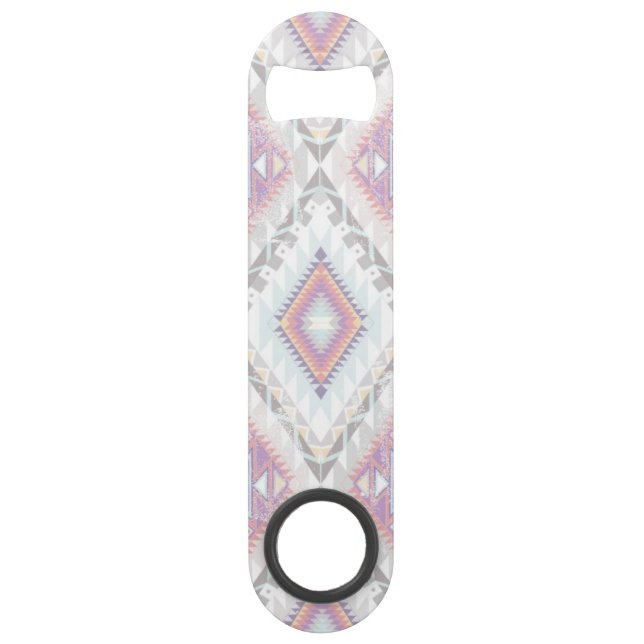 Abstract Geometric Aztec Pattern Speed Bottle Opener (Front)