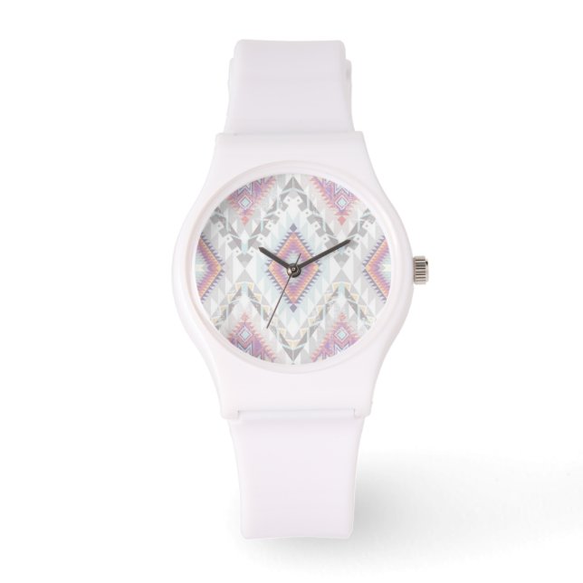 Abstract Geometric Aztec Pattern Watch (Front)