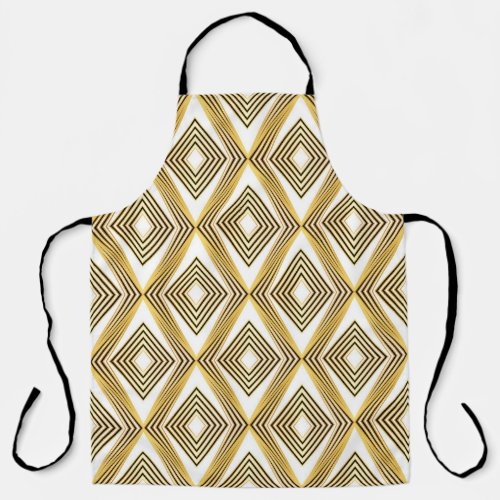 Abstract Geometric Background Art Deco Apron