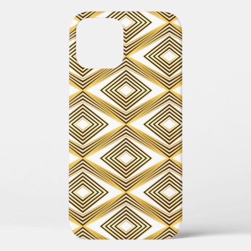 Abstract Geometric Background Art Deco iPhone 12 Case