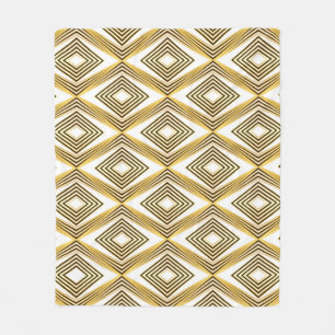 Abstract Geometric Background Art Deco Fleece Blanket