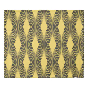 Abstract geometric background. Art Deco illustrati Duvet Cover
