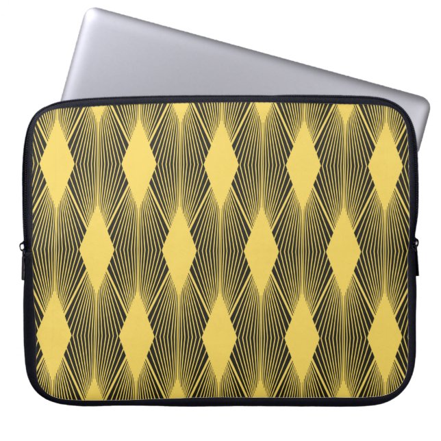 Abstract geometric background. Art Deco illustrati Laptop Sleeve (Front)