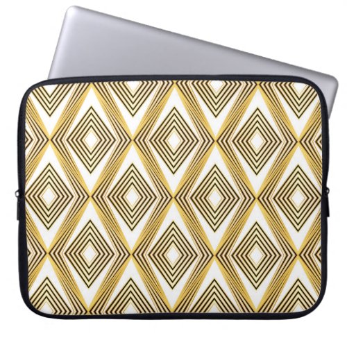 Abstract Geometric Background Art Deco Laptop Sleeve