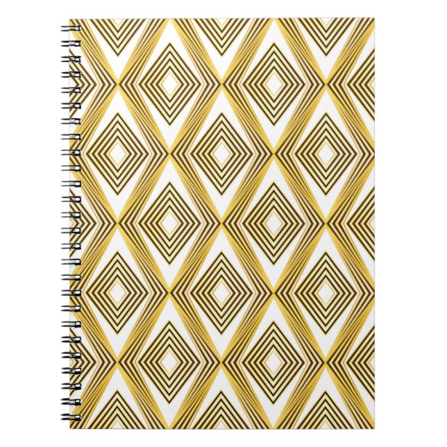 Abstract geometric background. Art Deco.  Notebook (Front)