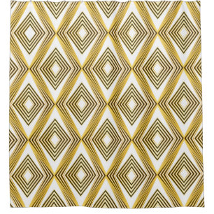 Abstract geometric background. Art Deco.  Shower Curtain