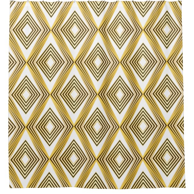 Abstract geometric background. Art Deco.  Shower Curtain (Front)