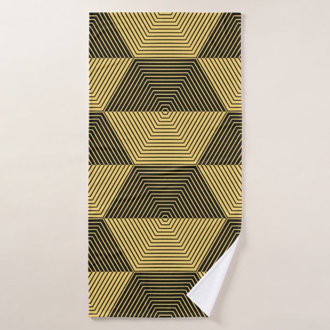 Abstract geometric background. Hexagonal mesh with Bath Towel (Bath Towel)