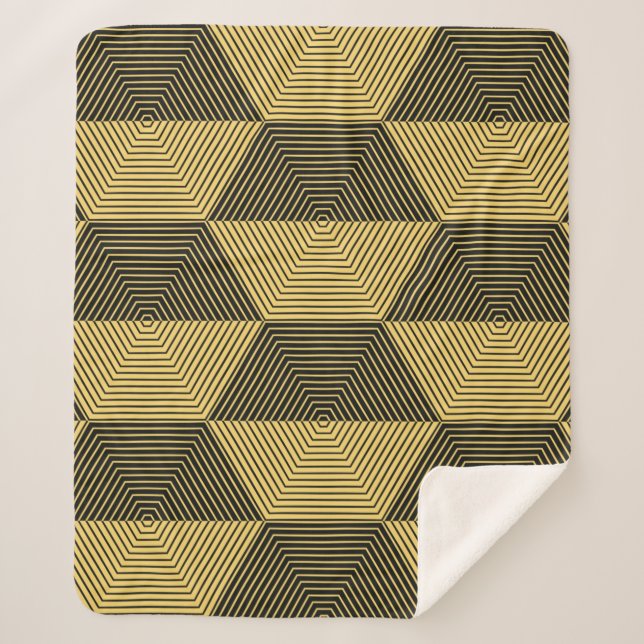 Abstract geometric background. Hexagonal mesh with Sherpa Blanket (Front)