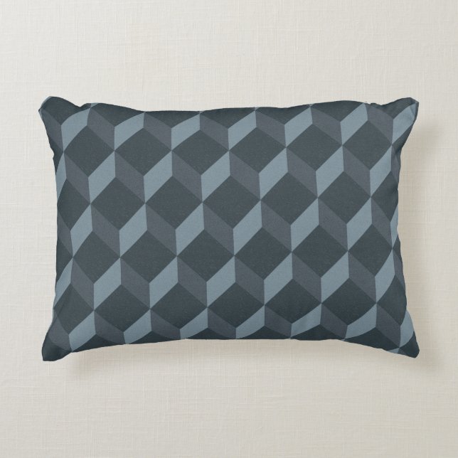 Abstract Geometric Background Pattern Accent Pillow (Front)