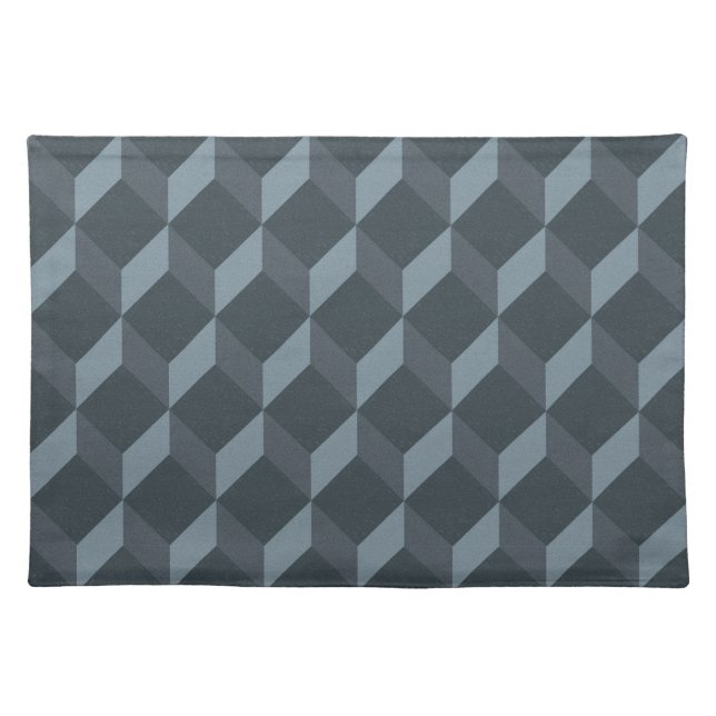 Abstract Geometric Background Pattern Cloth Placemat (Front)