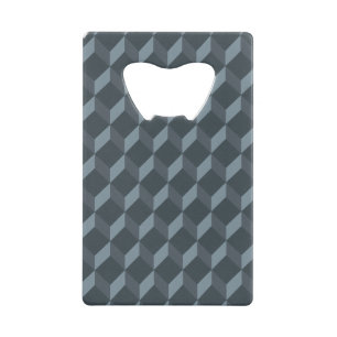 Abstract Geometric Background Pattern Credit Card Bottle Opener