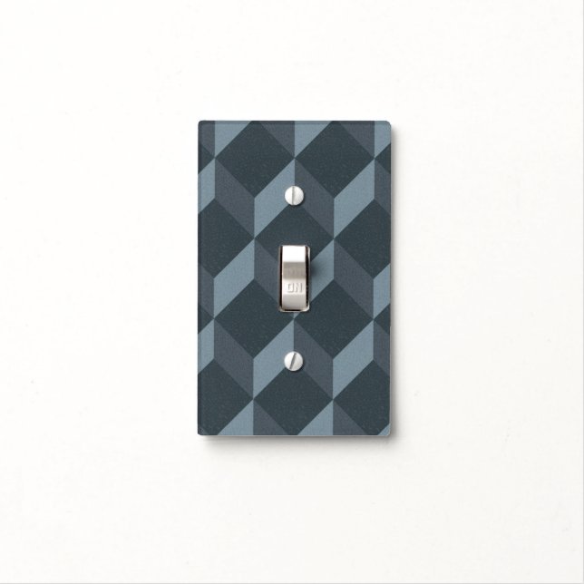 Abstract Geometric Background Pattern Light Switch Cover (In Situ)