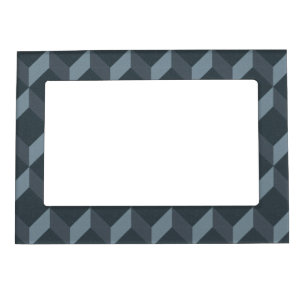 Abstract Geometric Background Pattern Magnetic Frame