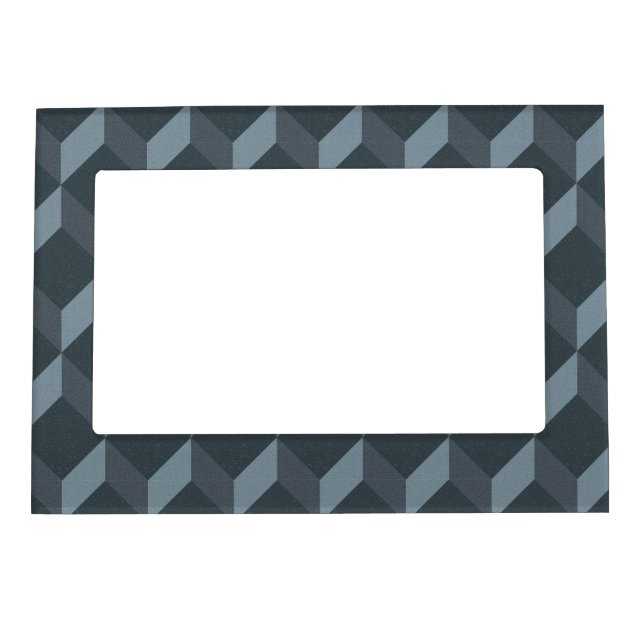Abstract Geometric Background Pattern Magnetic Frame (Front)