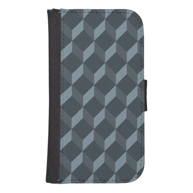 Abstract Geometric Background Pattern Samsung Galaxy Wallet Case (Front)